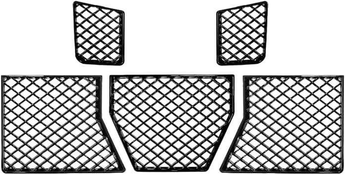 5 Pack Accessory Parts Front Lower Bumper Grill Grille for BMW G87 M2 2023-2025, Front Bumper Center Lower Grille Mesh Guard, Car Radiator Protector Replacement Gloss Black