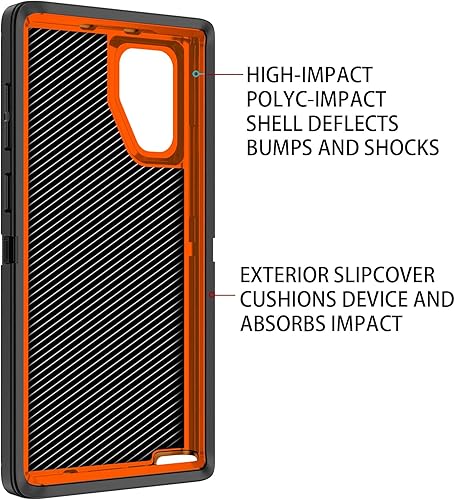 Miniatura 31 de Funda para Galaxy Note 10 Plus, a prueba de golpes, a prueba de caídas, a prueba de polvo, protección de cuerpo completo de 3 capas, funda rígida