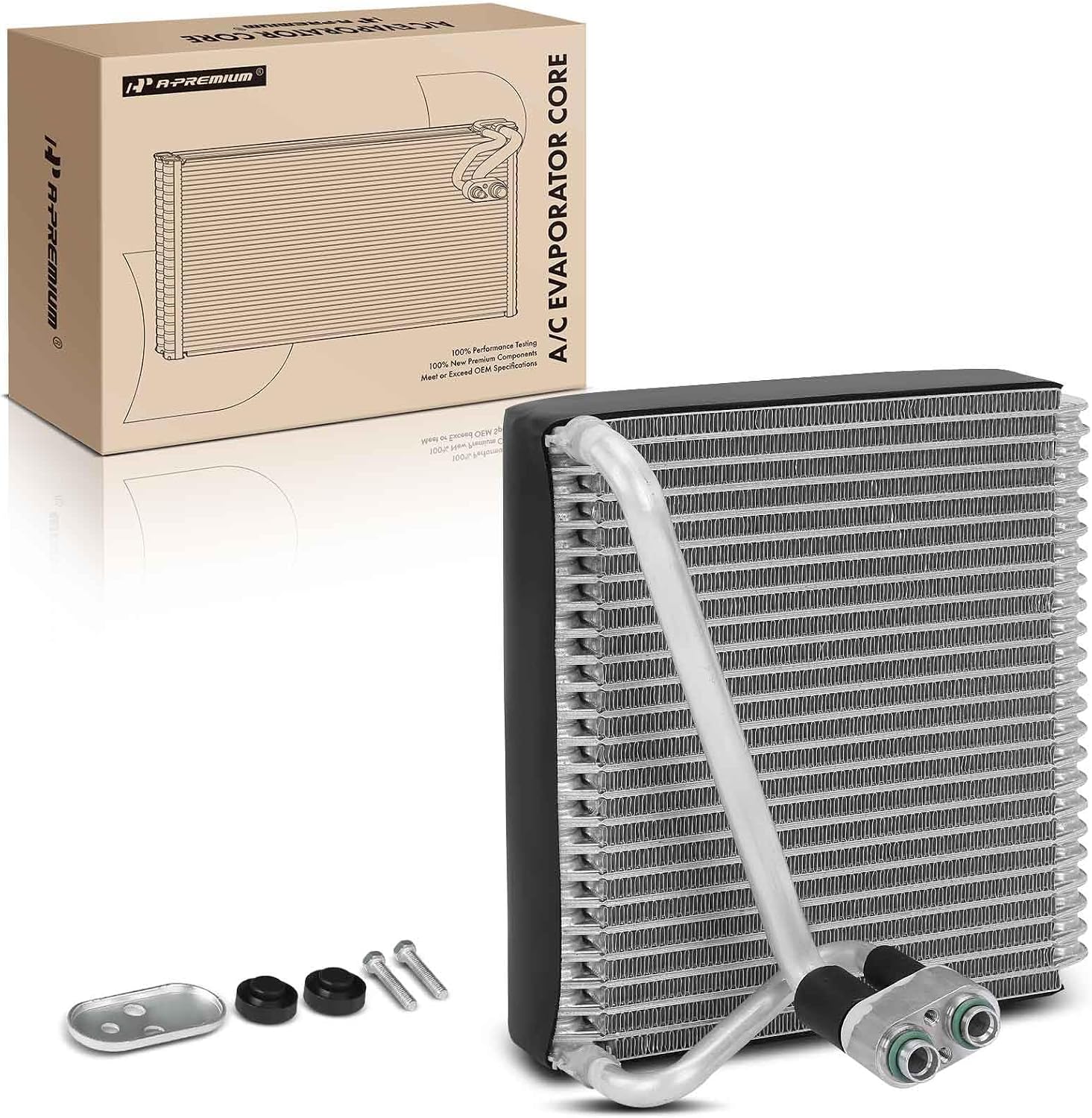 A-Premium Front AC Evaporator Core Compatible with Hyundai Elantra 2007 2008 2009 2010, L4 2.0L, with Pressing Plate