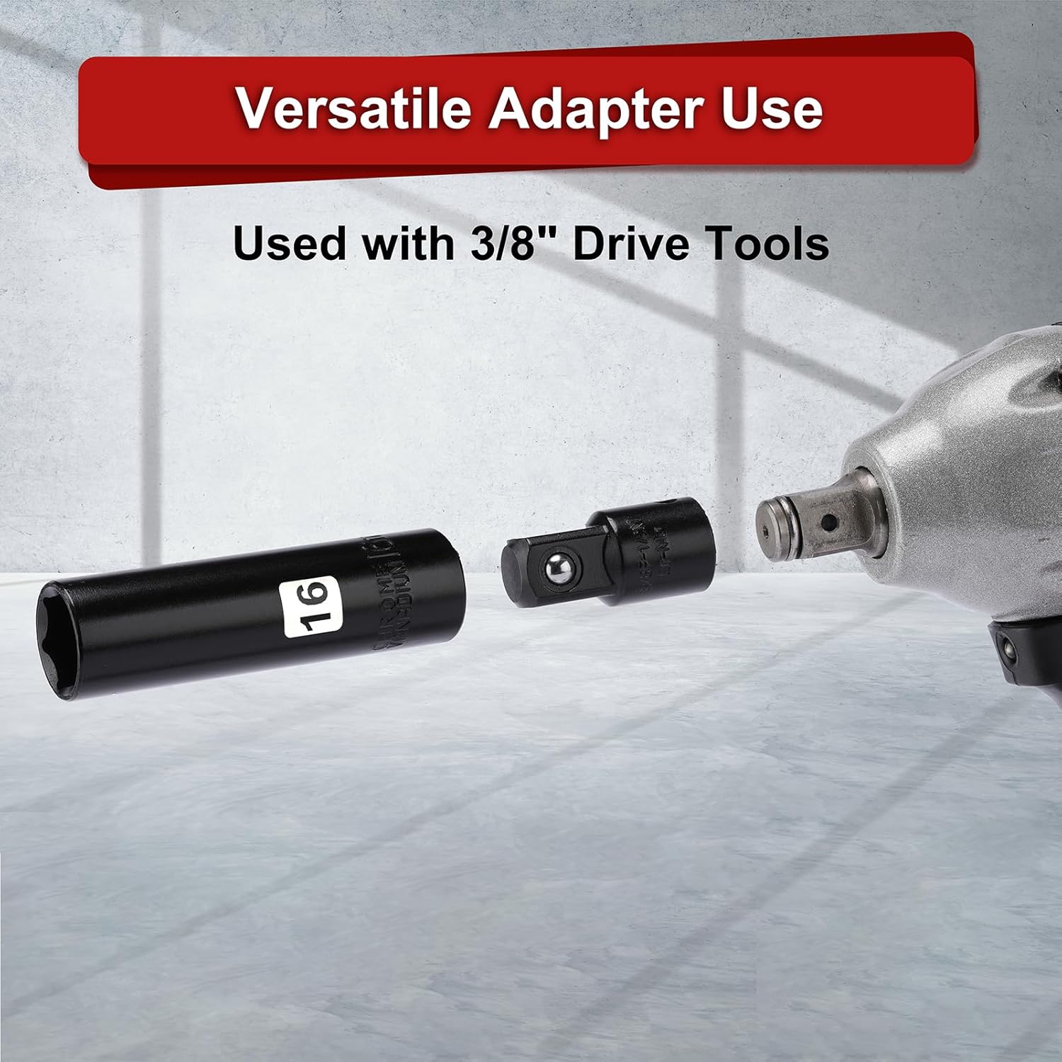 Mayouko 41PCS 1/2" Drive Impact Socket Wrench Set, Deep & Shallow Metric Socket Set 8-32mm, 72 Tooth Ratchet Handle, CR-V, Includes Extension Bars, Universal Joint, Adapters, 6 Point Design