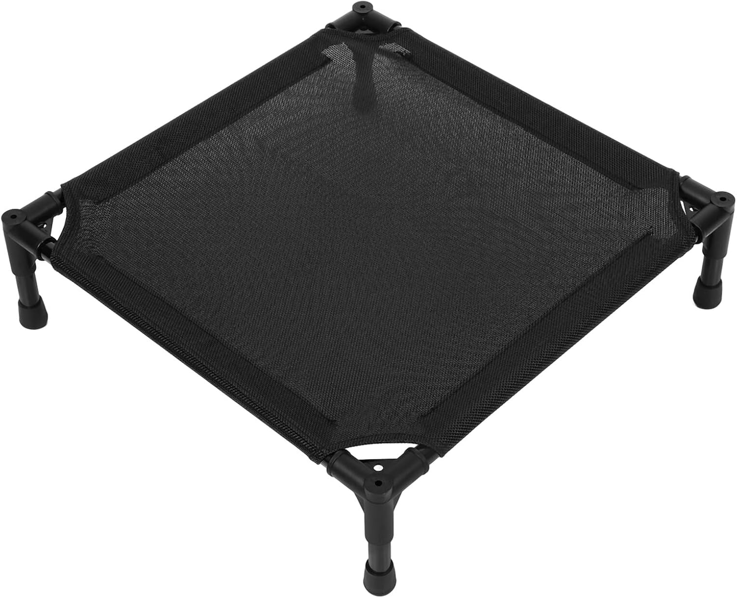 Elevated Dog Bed Cooling Outdoor Pet Cot Breathable Mesh Raised Bed Detachable Washable 50x50x12cm for Small Medium Dogs to 15lbs