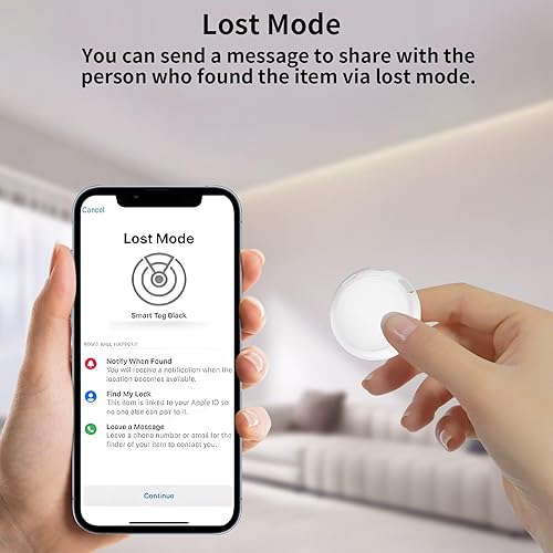 Miniatura 6 de Paquete de 2 rastreadores GPS para vehículos que funcionan con Find My (solo iOS) Buscador de artículos de automóvil en tiempo real, cobertura