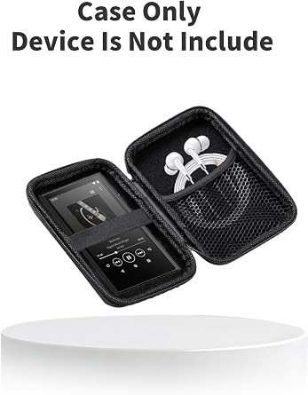 Compatible with Oilsky M303 PRO 4 Inch MP3 Player Case,Durable EVA Carrying Case,Shockproof & Lightweight Protective Cover,toergy Fit for Earbuds, USB Cable and More,Black