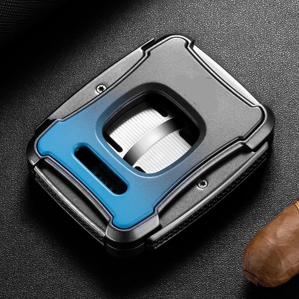 Cigar Cutter Flexible Stainless Steel Scissors Portable Multifunctional Colors Slicer Metal Accessories(A)