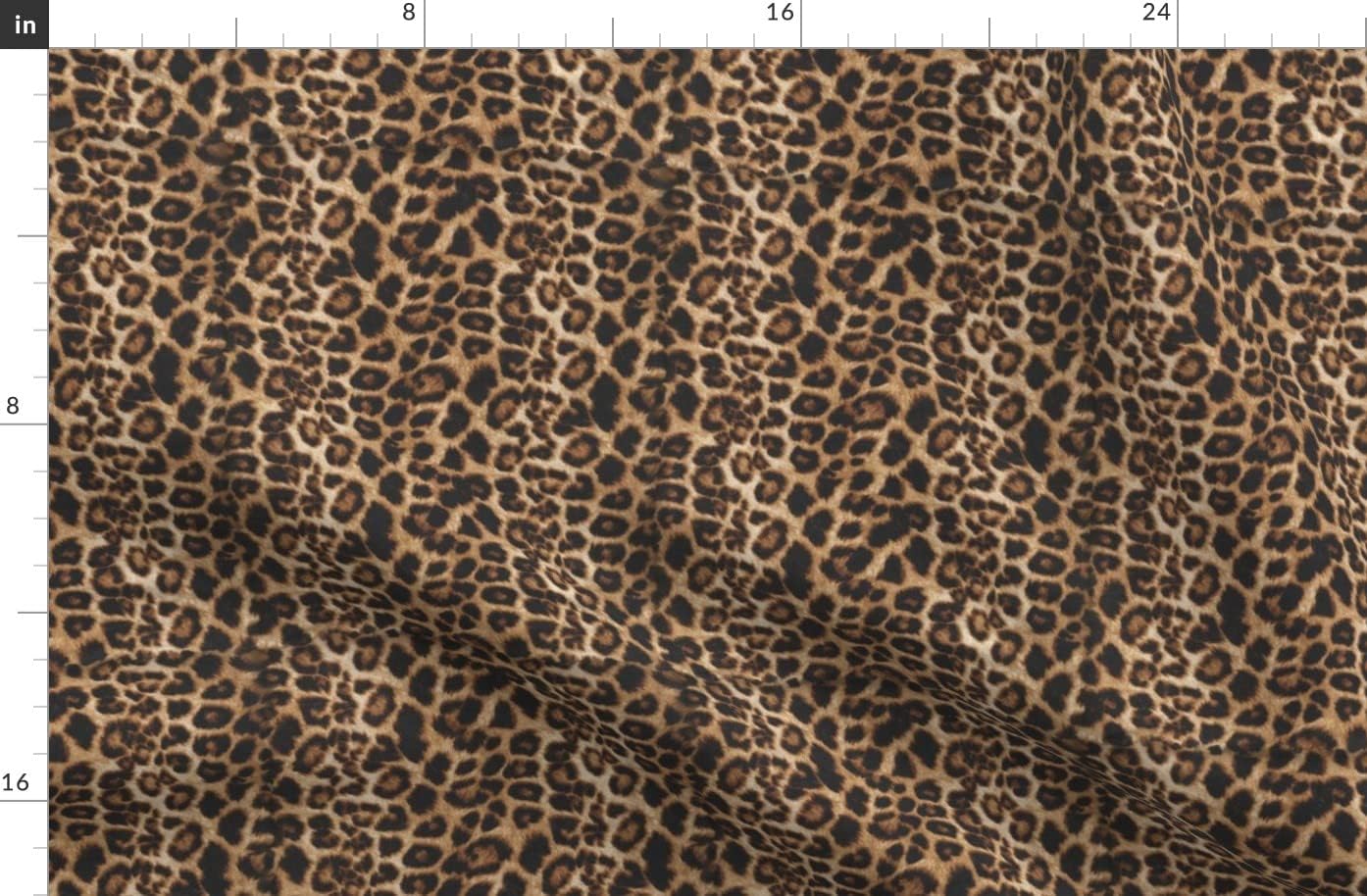 Spoonflower Fabric - Cheetah Leopard Brown Safari Animal Print Tan Realistic Africa Printed on Polartec(R) Fleece Fabric by The Yard - Sewing Blankets Loungewear and No-Sew Projects