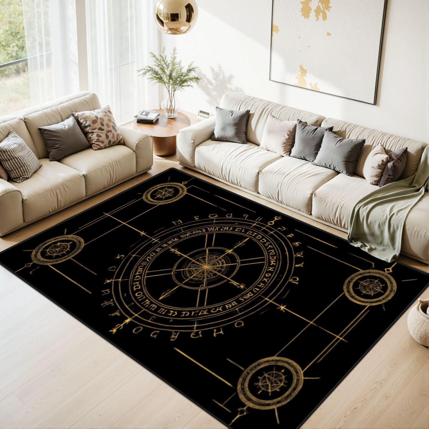 Amazon.com: JCFANGALLERY Washable Area Rug 6x9 for Living Room, Large ...