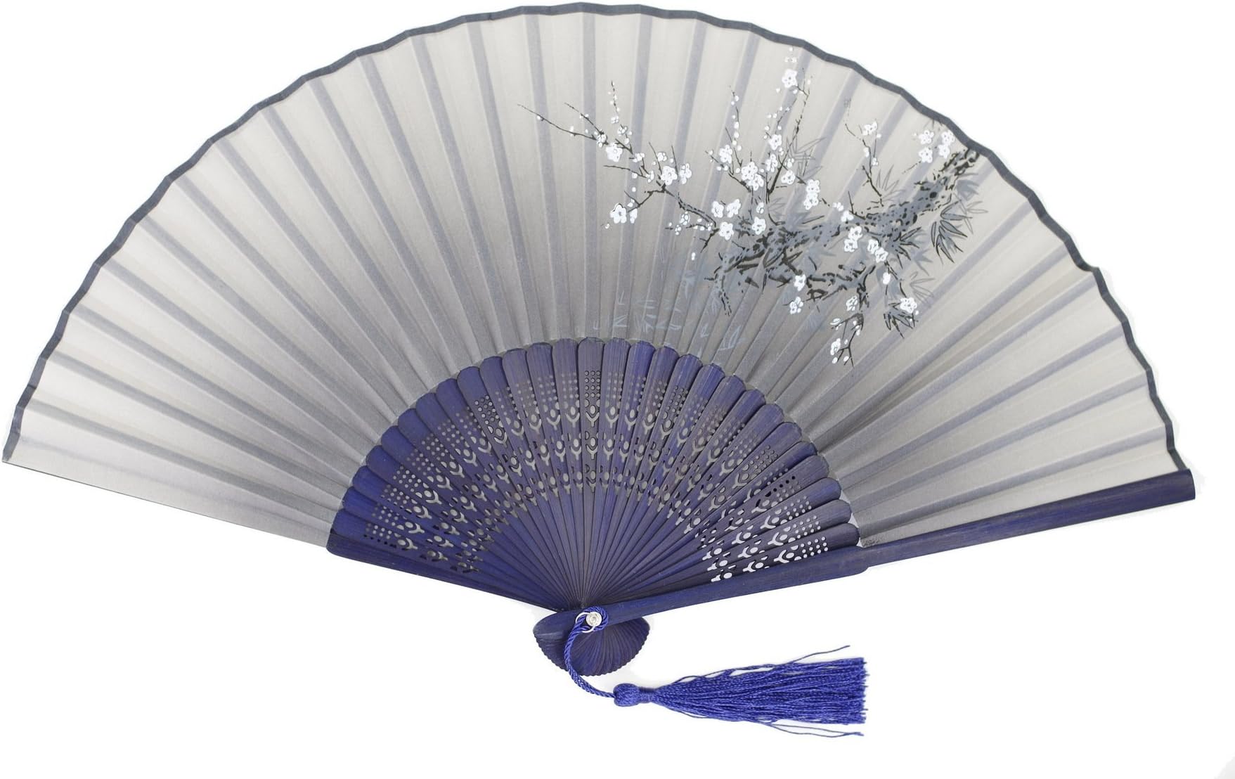 DawningView Japanese Folding Fan, with East Asian Ink Paintings/Suibokuga/Sumi-e