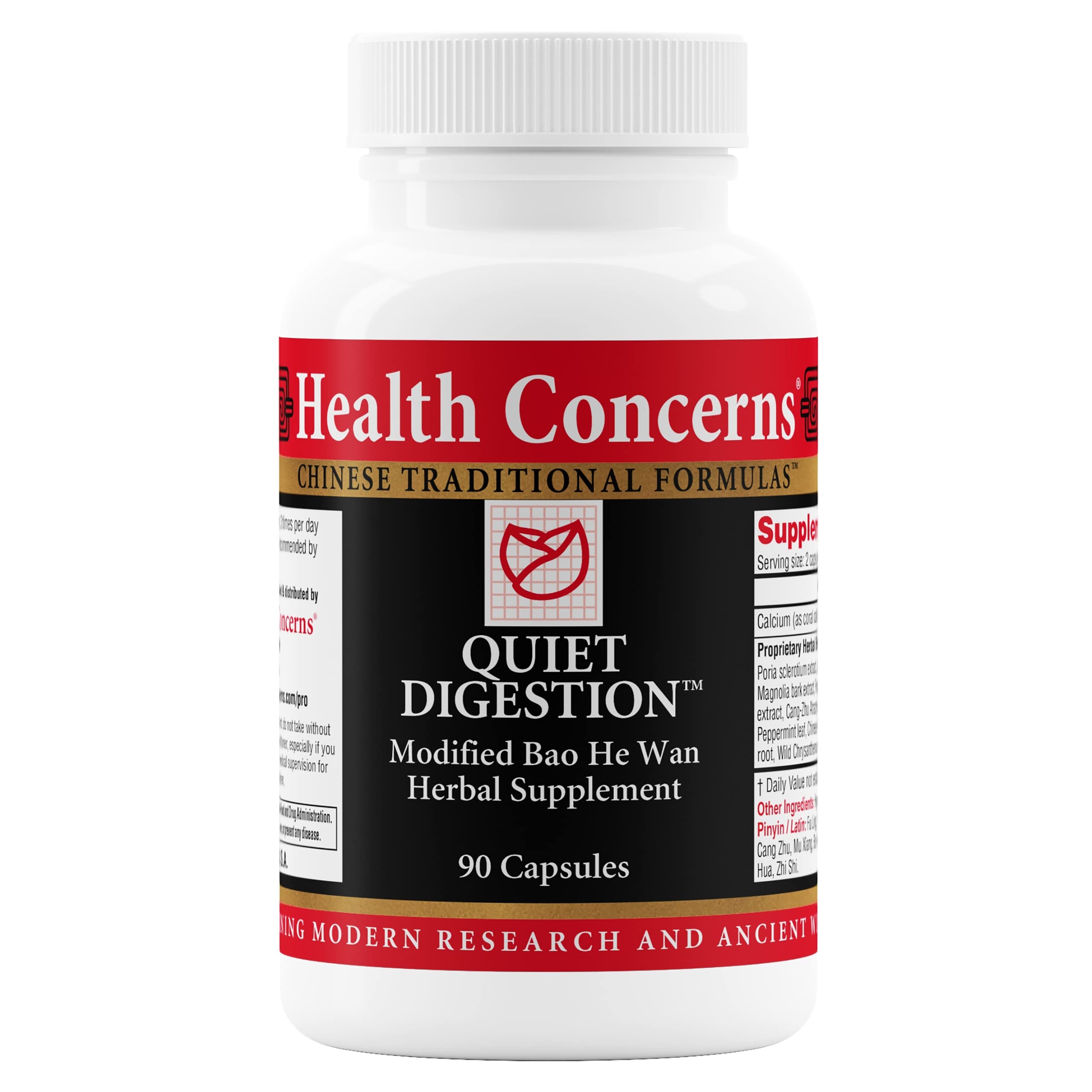 Sponsored Ad - Health Concerns Quiet Digestion – Digestive Support for Upset Stomach, Gas, & Bloating – Herbal Chinese Formula with Bao He Wan – Supplement with Poria, Barley, & Mangolia Bark - 90 Capsules