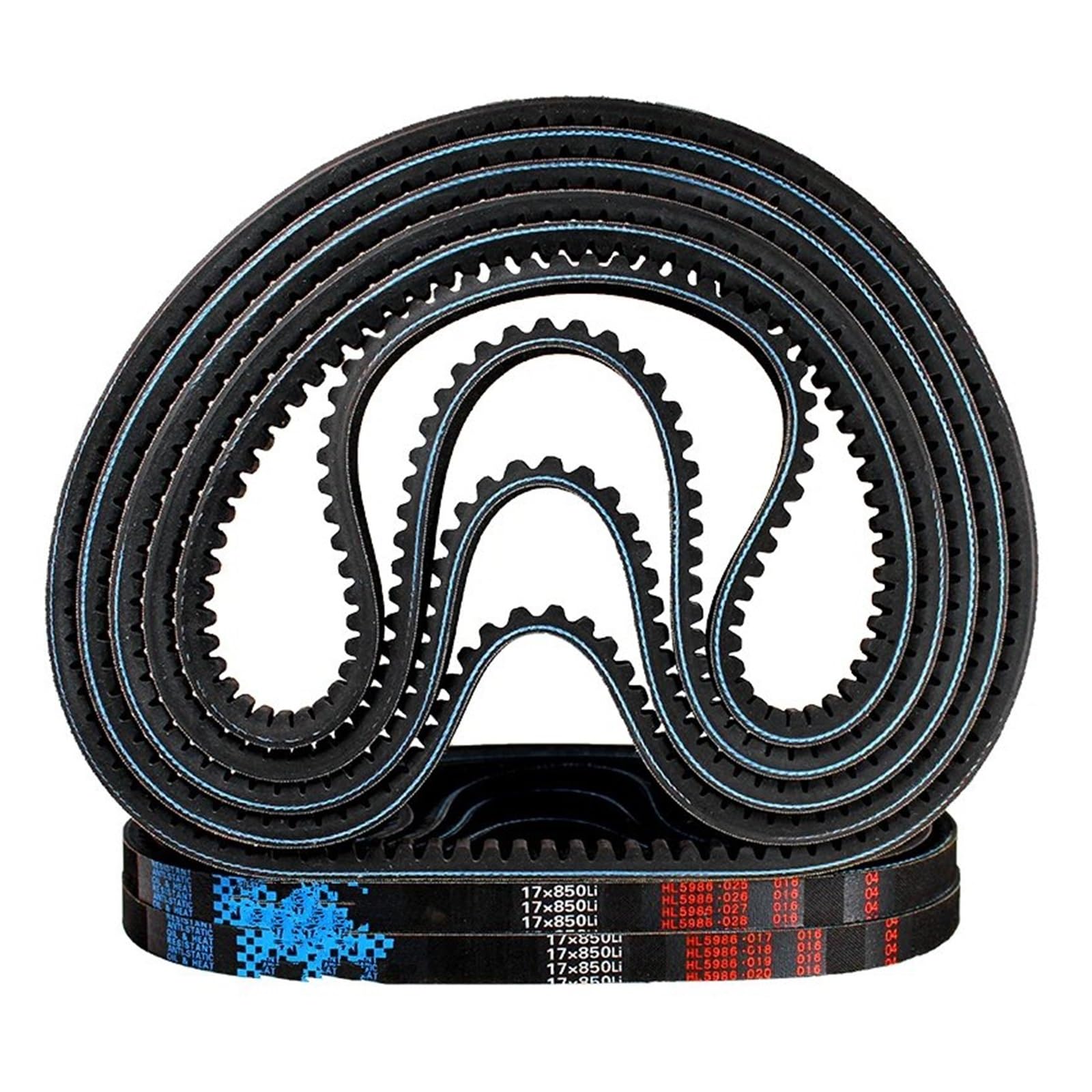 Transmission Belts BX/17X Tipo 17X2616~3048mm Filo Duro Trasmissione In Gomma Anello Interno Lungo Trasmissione Industriale Macchine Agricole Cinghia A V Dentata V Belt(17X2667 mm Li)