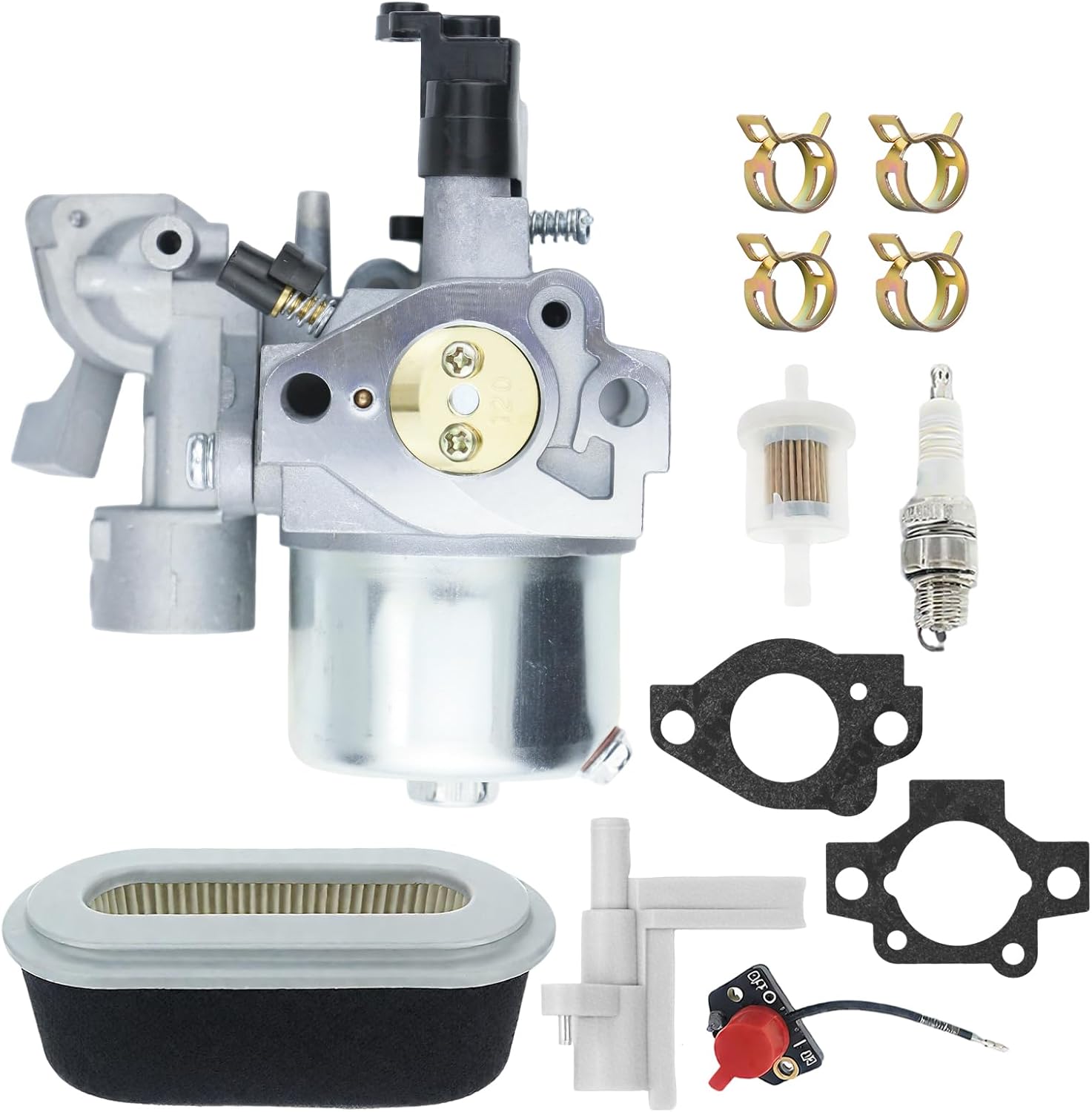 EX17 Carburetor for Subaru Robin EX13 SP170 SP17 EX17D EX170 EX170D 6 HP Engine 277-62301-00 277-62301-10 277-62303-40 277-62301-50 with Air Filter Kit