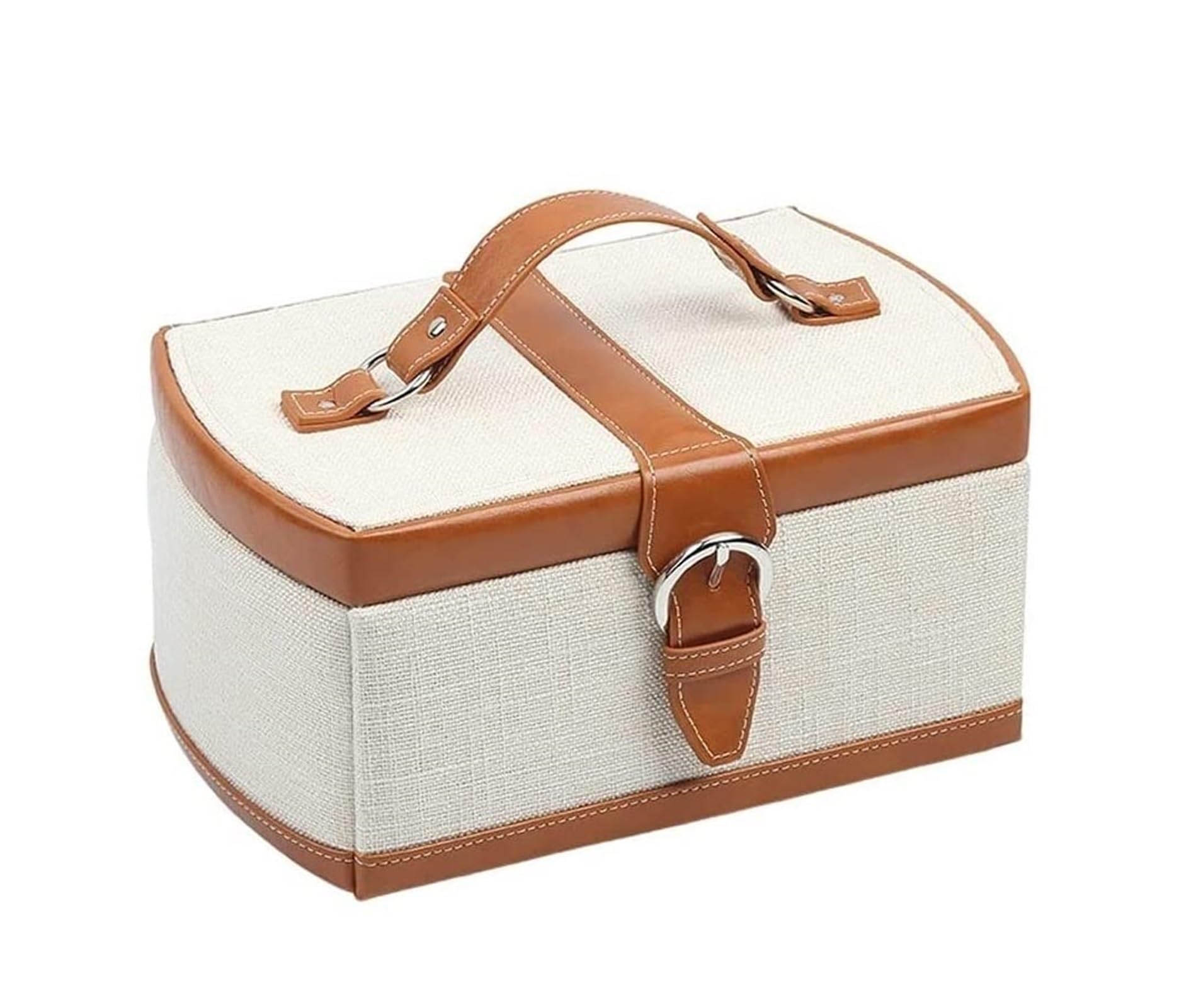 Boîte de rangement de bijoux sur la coiffeuse pour organiser colliers et bagues