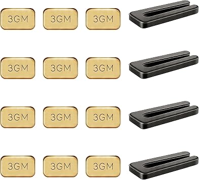 TopHomer Ceiling Fan Balancing Kit, Includes 4 Resilient Clips and 12 Metal Self-Adhesive 3G Weights, Perfect for Ceiling Fan Balance Adjustment