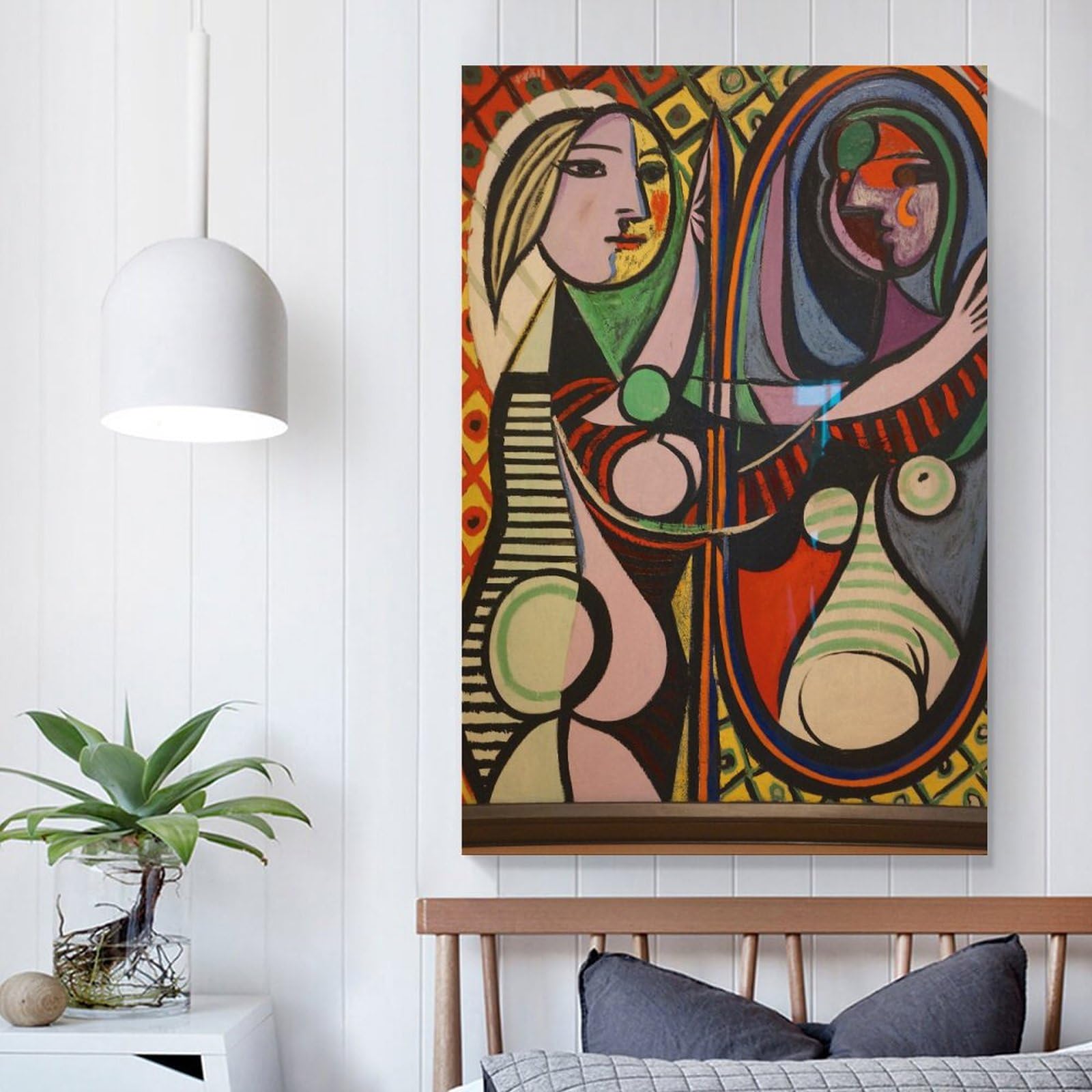 Amazon.co.jp: パブロ・ピカソ Pablo Picasso 《鏡の前の少女