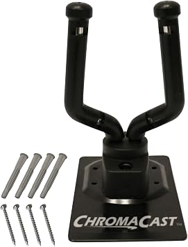 ChromaCast Guitar Wall Hanger Stand for Guitar, Bass, Ukulele, Violin, Cello, Mandolin, Banjo, Saxophone, Trumpet