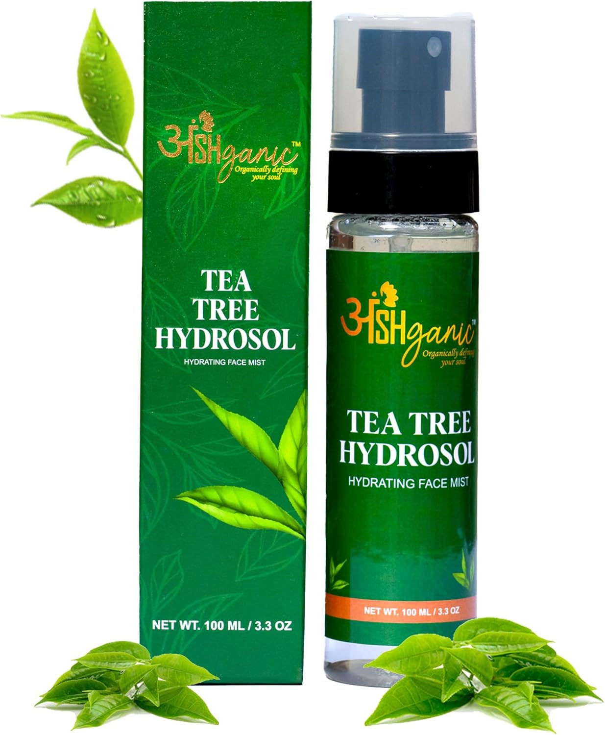 Hydrating Mist Spray for Skin and Hair enriched with Tea Tree Hydrosol Brightening Face Mist | for Hydrating, Soothing and Refreshing (100ml)