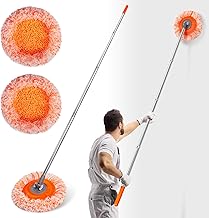 Wall Mop, Primium 68” Wall Cleaner, High-Quality Baseboard Cleaner, Professional-Grade Baseboard Cleaner Tool with Handle, Superior Quality Dust Mop, Efficient Ceiling Fan Cleaner Duster