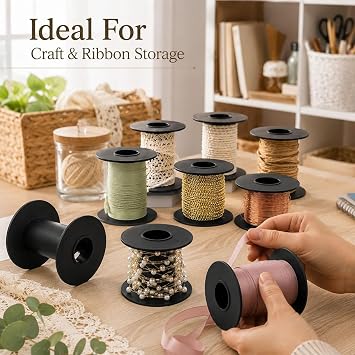 Xhziy 8 Pack Empty Plastic Spool, 2.8 Inch Bobbins for Yarn and Cord