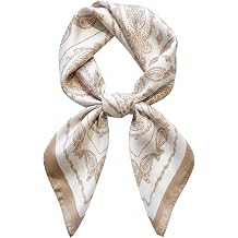 Head Hair Scarf for Women Neck Scarf Like Satin Silk Hair Bandana Square Scarves Fashion Accessories 27.5"