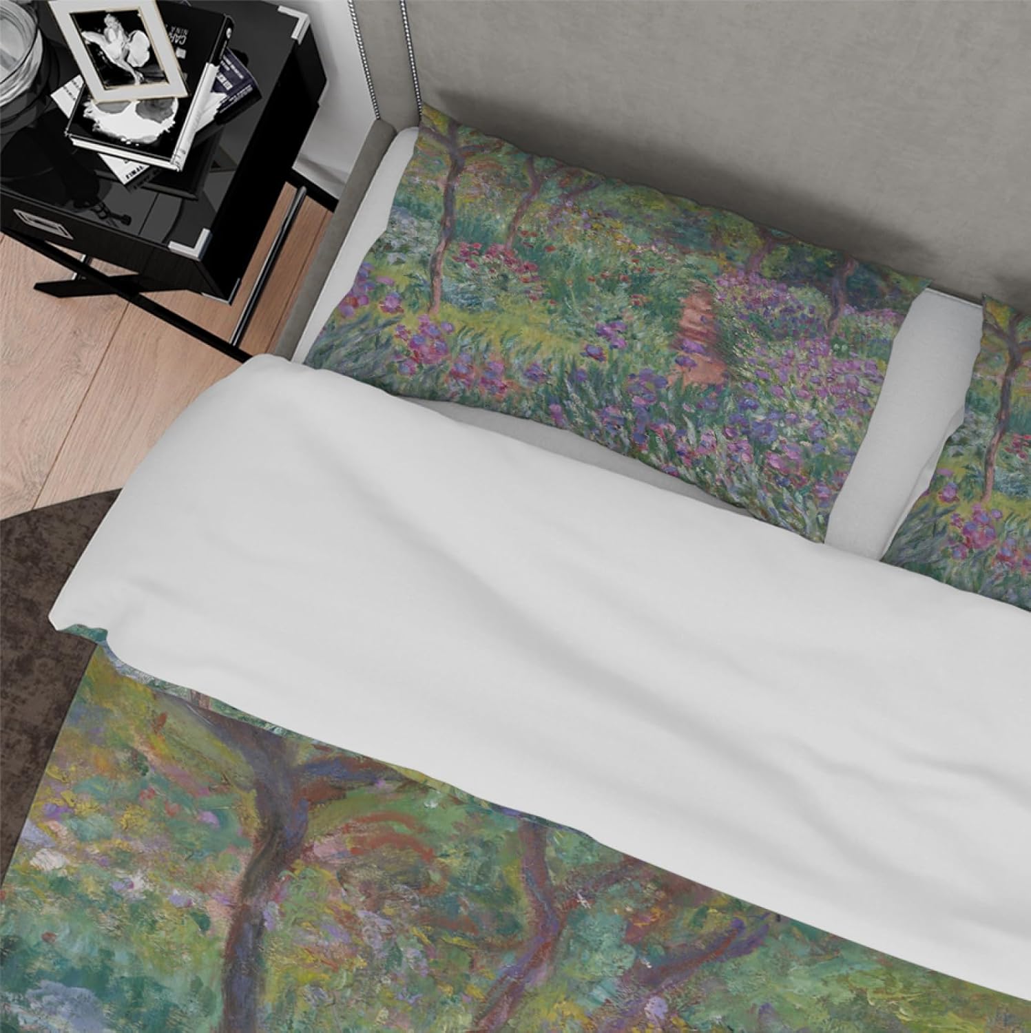 Bright Colors Bedding Duvet Cover Sets Claude Monet Aesthetic Bedding Sets 1 Duvet Cover 2 Pillow Cases Comfortable & Breathable King