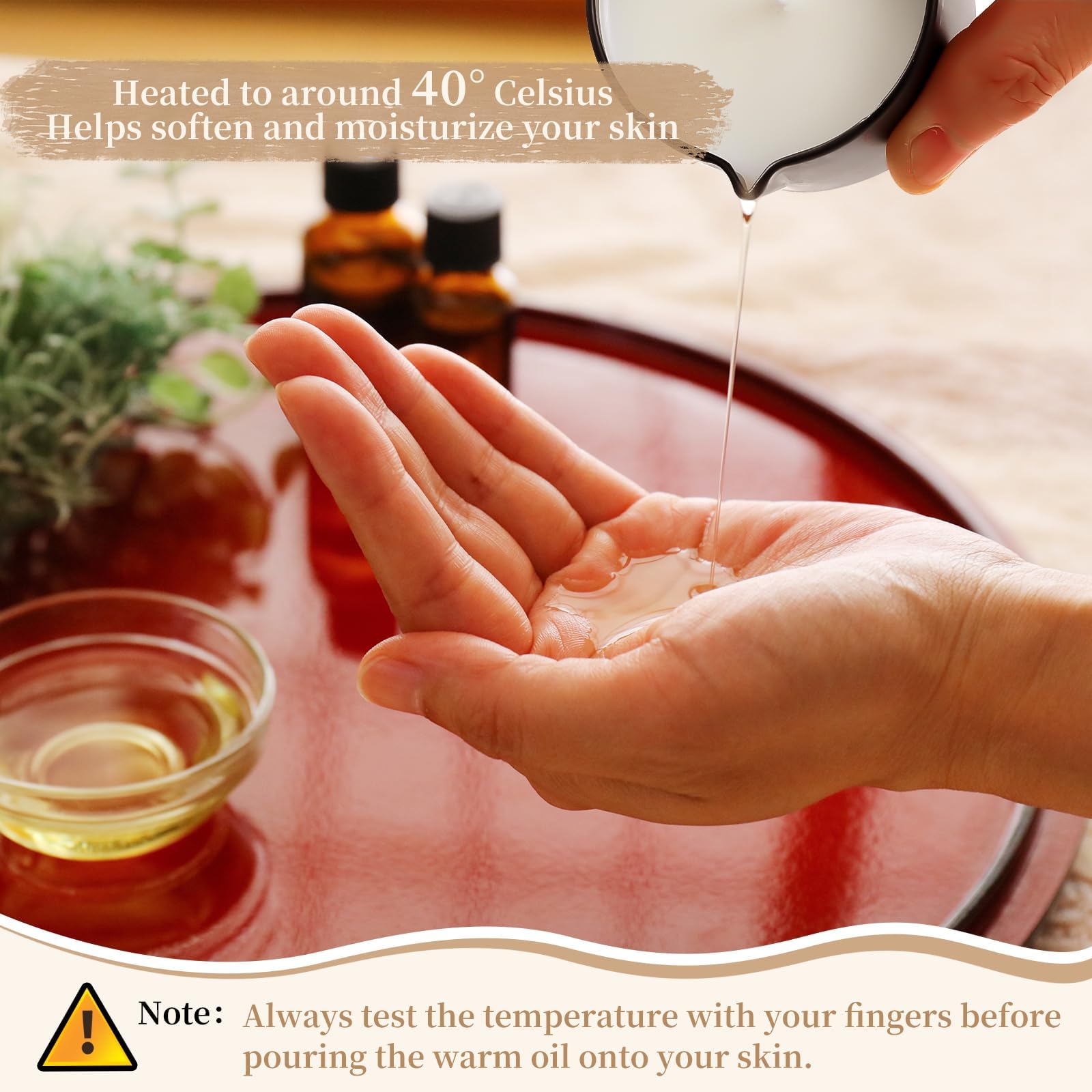 Confezione da 6 candele con olio da massaggio, 66,6 g, a bassa temperatura, 6 profumi, per terapia termale, olio per il corpo, regalo di San Valentino per rilassarsi, coppie o cura di sé