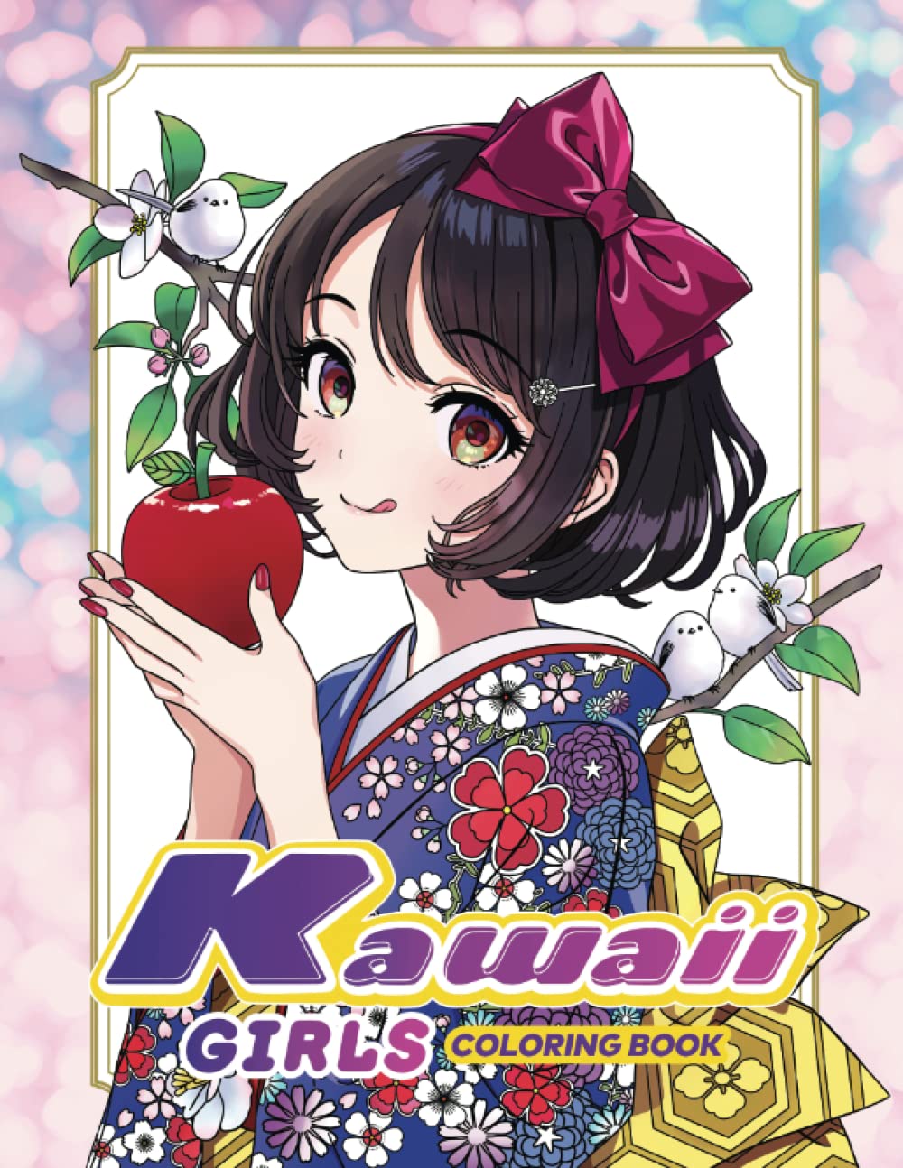 Kawaii Girls Coloring Book Cute Anime