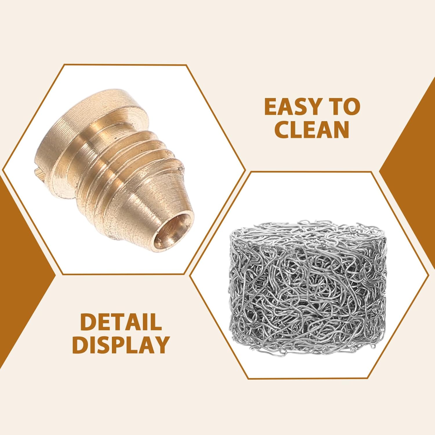 4pcs Foam Lance Orifice Nozzle Mesh Filter Set, Stainless Steel