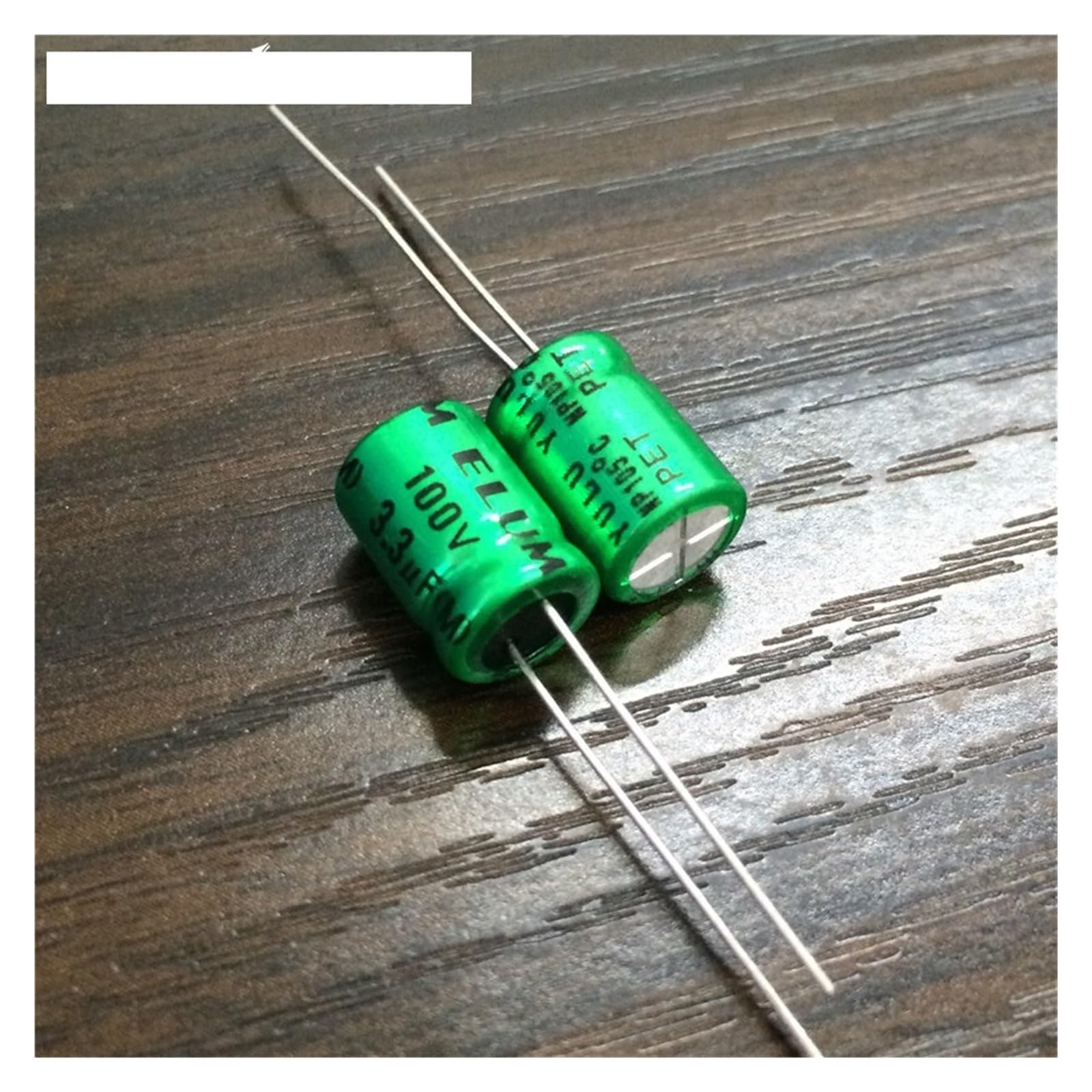 ICXLPMC 10pcs 3.3uF 100V3.3UF ELUM NP 8x11.5mm 100V3.3uF Bipolar Aluminum Electrolytic Capacitor