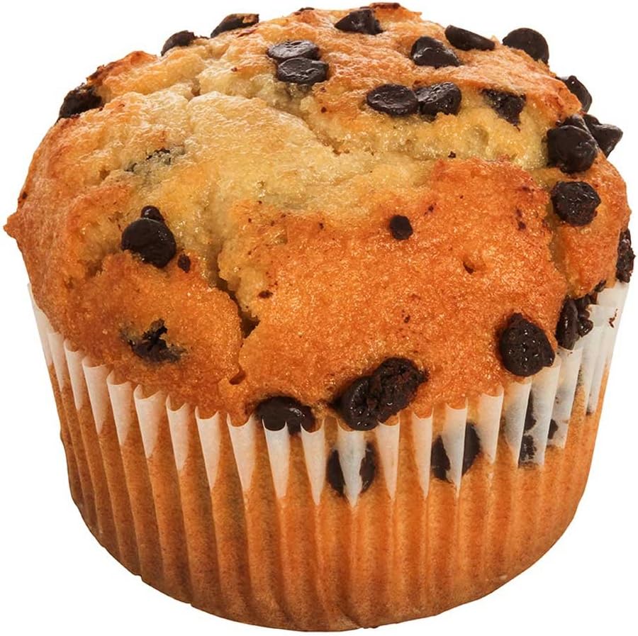 Delicious Essentials Chocolate Chip Muffin, 4 Ounce -- 24 per case.