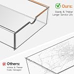 DOMNIU Makeup Drawer Storage Organizer with 24 Drawers, 4 Set Acrylic Office Desk Organization and Storage, Dustproof Transparent Plastic Frame