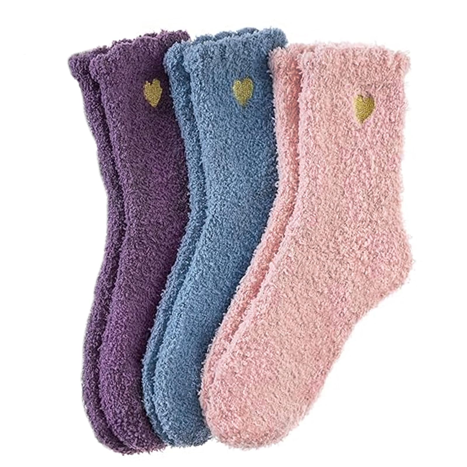 Lucky Brand Calzini Donna Morbidi Confezione Da 6 - Rosa/Crema/Multicolore - Maglia A Nido D'Ape, Al Polpaccio, Taglia 38-42 - 3