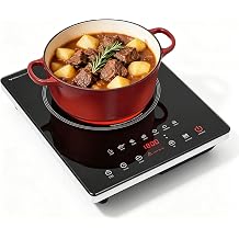 Portable Electric Cooktop 1800W Single Burner Stove 110V Hot Plate