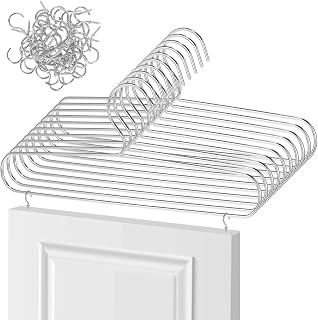 Cabinet Door Painting Hanger Set, 10 Pcs Door Painting Brackets and 50 Pcs Nickel Plated Metal Screw-in Ceiling Hooks Cup Hooks Paint Drying Rack for Cabinet Doors Wooden Hand Work