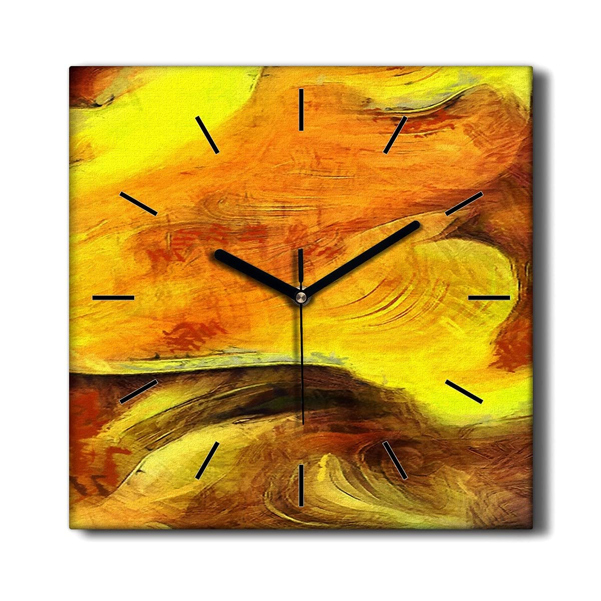 Horloge Murale sans tic-tac pour Salon 30x30 cm | Sables du Désert