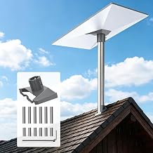 Starlink Gen 3/4/4X Pole Mount Adapter, Heavy-Duty Aluminum Pipe Mount Kit for Starlink V3/V4 Standard Dish, Secure Weatherproof Roof, RV & Outdoor Installation, Fits 25-40mm Poles, Pole Not Included
