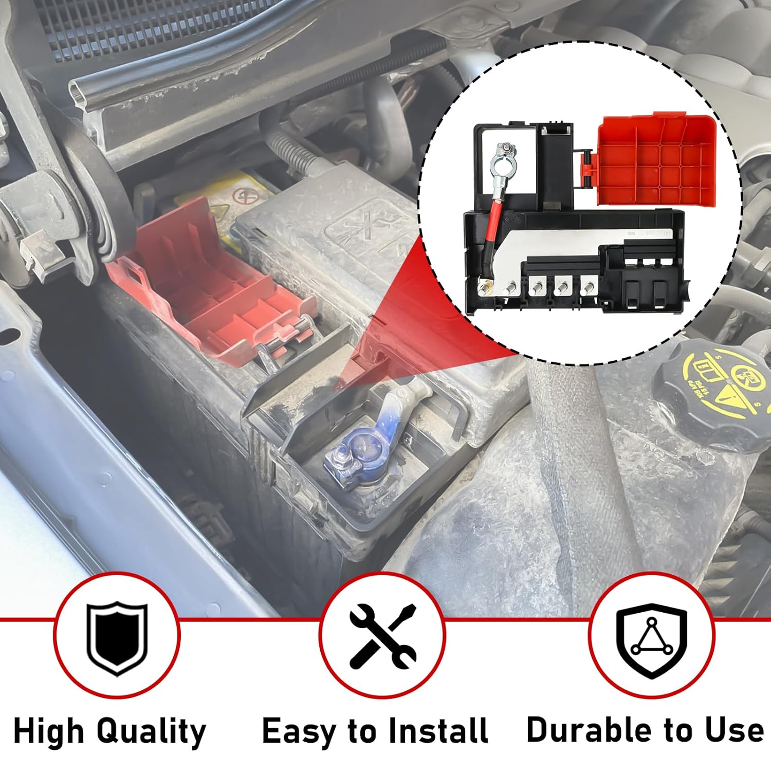 Battery Distribution Fuse Block Compatible with 2015-2020 Chevrolet Suburban Tahoe GMC Yukon Cadillac Escalade, Compatible with 2014-2016 Silverado Sierra 1500 2500HD 3500HD Replaces 84354716 22985570