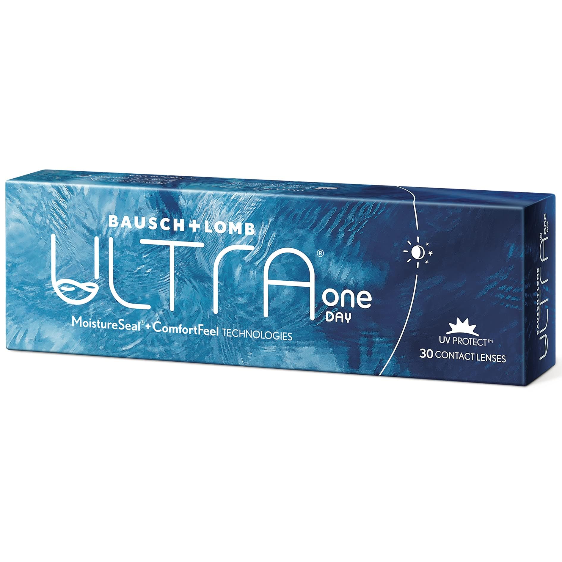 Bausch + Lomb ULTRA ONE DAY Tageslinsen | Bausch + Lomb | Sphärisch | 30 Linsen | BC 8.60 mm | DIA 14.2 | -3.75 Dioptrien