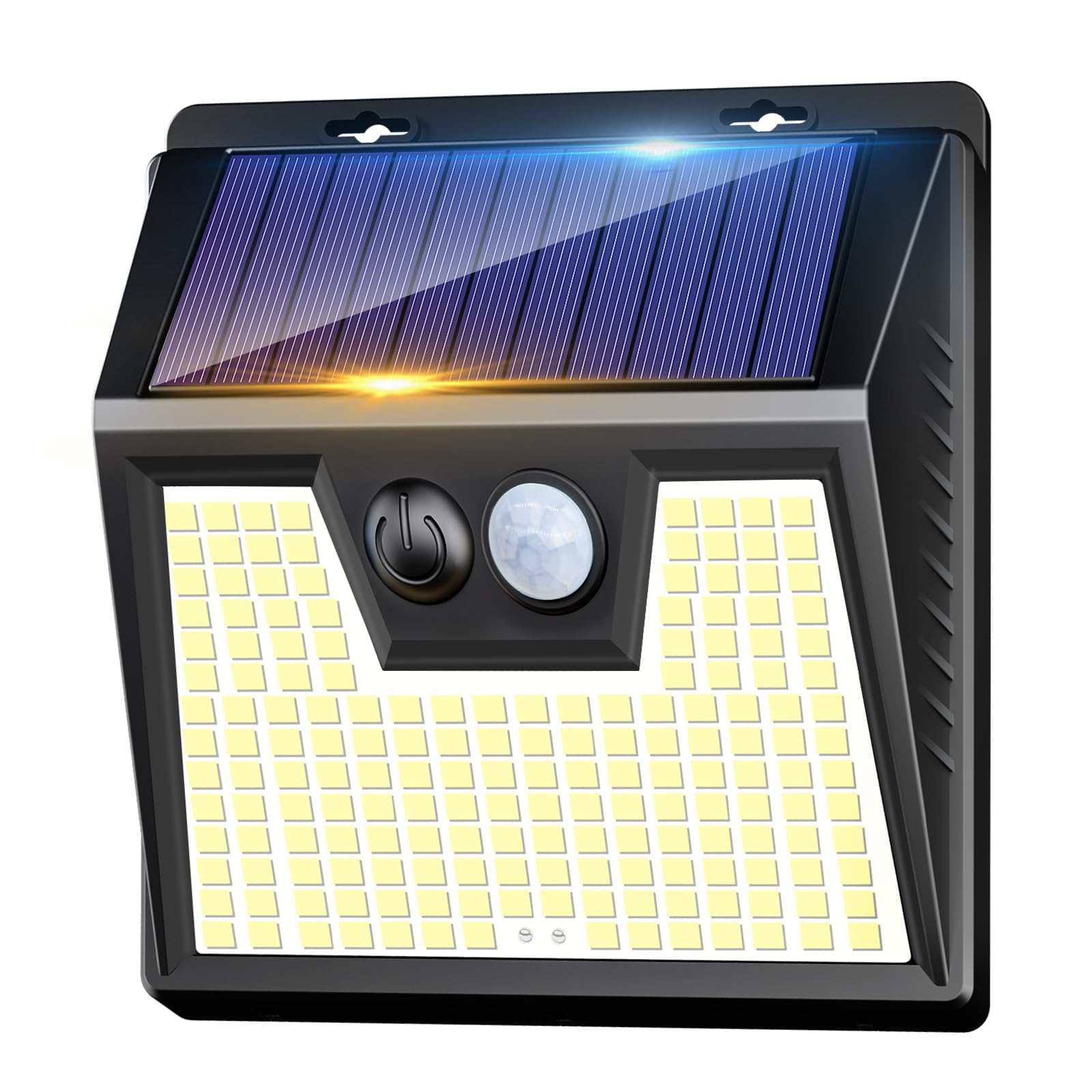 LOTMOS 3 Paquete Luz Solar Exterior, 176 LED Focos Led Exterior Solares con Sensor de Movimiento, 3 Modes Impermeable Lamparas Solares Potente para Jardín, Garaje, Calle, Patio, Caminos (Blanco Frío) — view 13