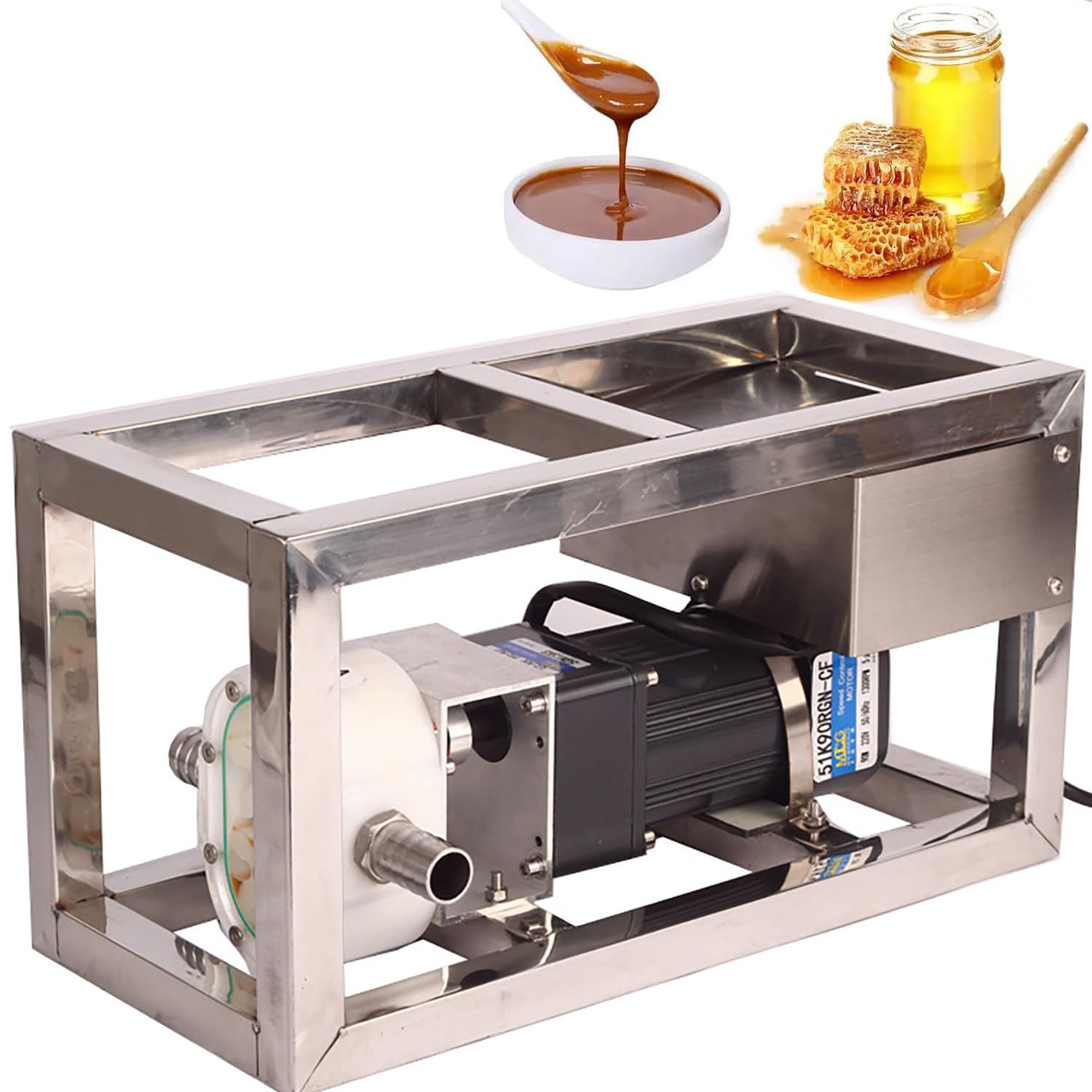 Pompe à miel électrique 90W, pompe à engrenages transfert fluides visqueux 10 L/min