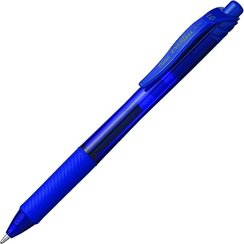 Miniatura 2 de Pentel EnerGel-X - Bolígrafo retráctil de gel líquido (0.039 pulgadas), punta de metal, tinta azul, caja de 12 unidades (BL110-C)