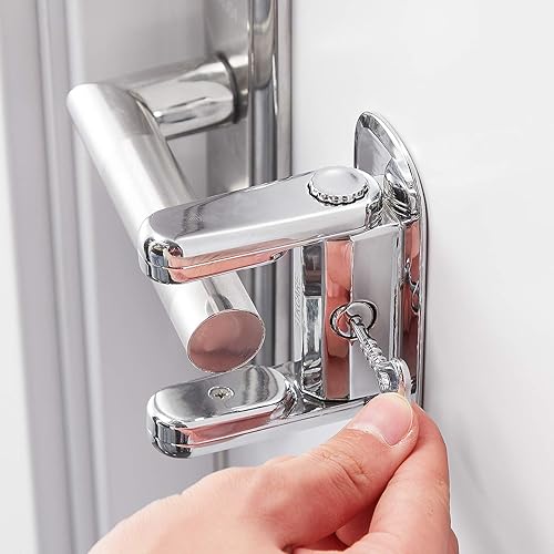 Miniatura 1 de Cerradura de palanca de puerta, fácil instalación, ampliamente compatible con manijas de puerta estándar, paquete de 2