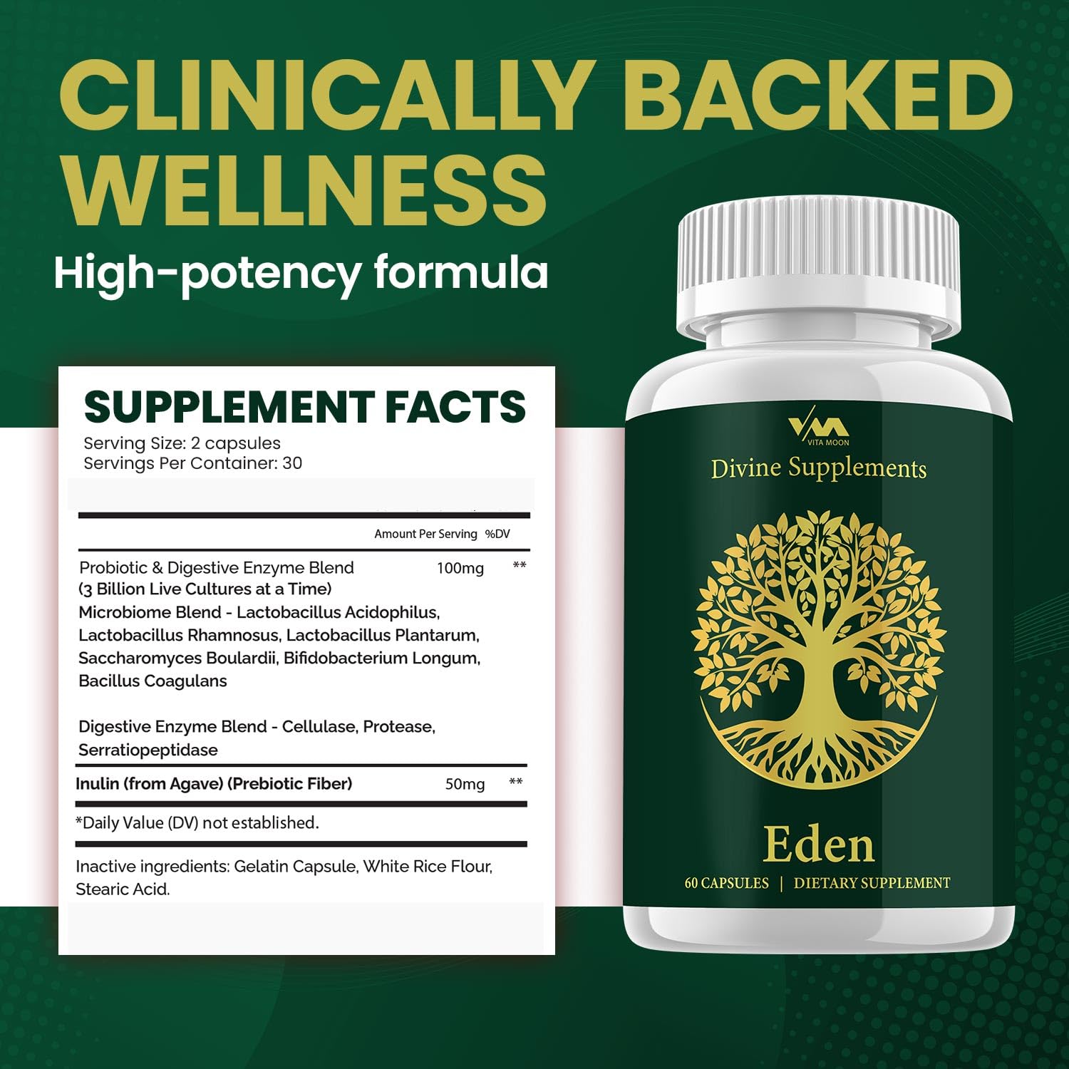 (3 Pacote) Eden Probiotics - Fórmula Avançada Eden, Suplemento Natural com 180 Cápsulas, Revisões - Imagem 8