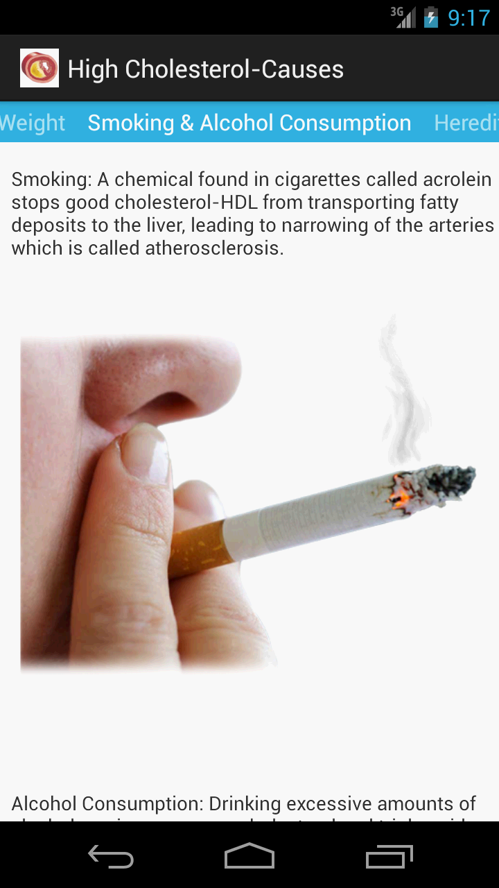 does tobacco increase cholesterol Heart Care