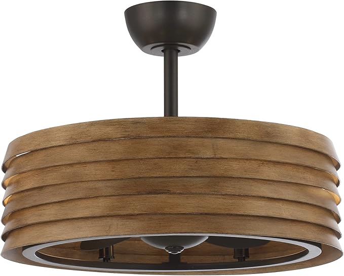 Ventilador de Techo 24 Pulgadas con Luz y Control Remoto