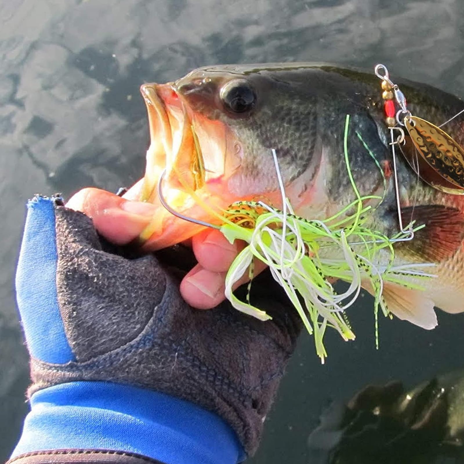esche da pesca per spigola, maschere da nuoto, maschere da calcio, in silicone, esche artificiali, 0,95 ml, 6pcs