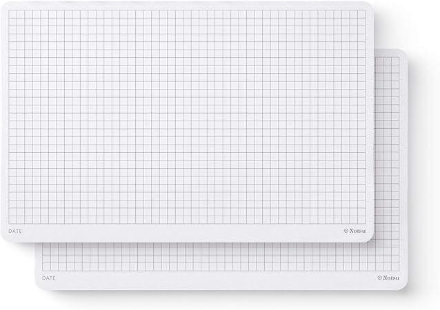 Amazon.com: Notsu Graph Desk Notepad 2 Pack | Minimalist Graphing Memo ...