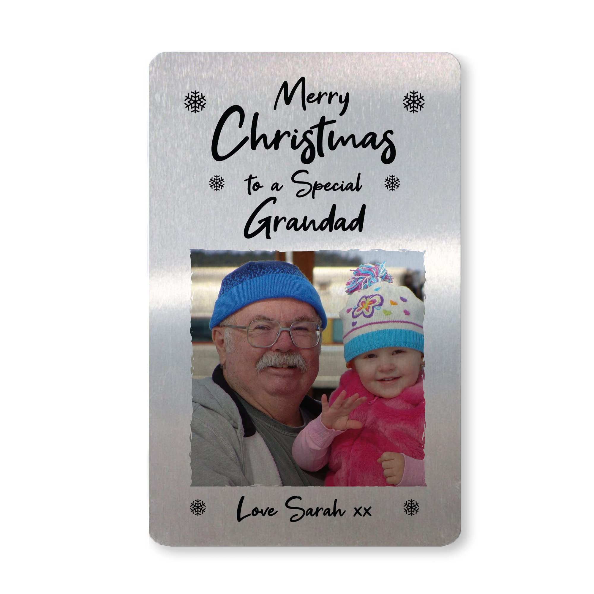 Merry Christmas To A Special Grandad Personalised Photo Card Gift For Him Keepsake