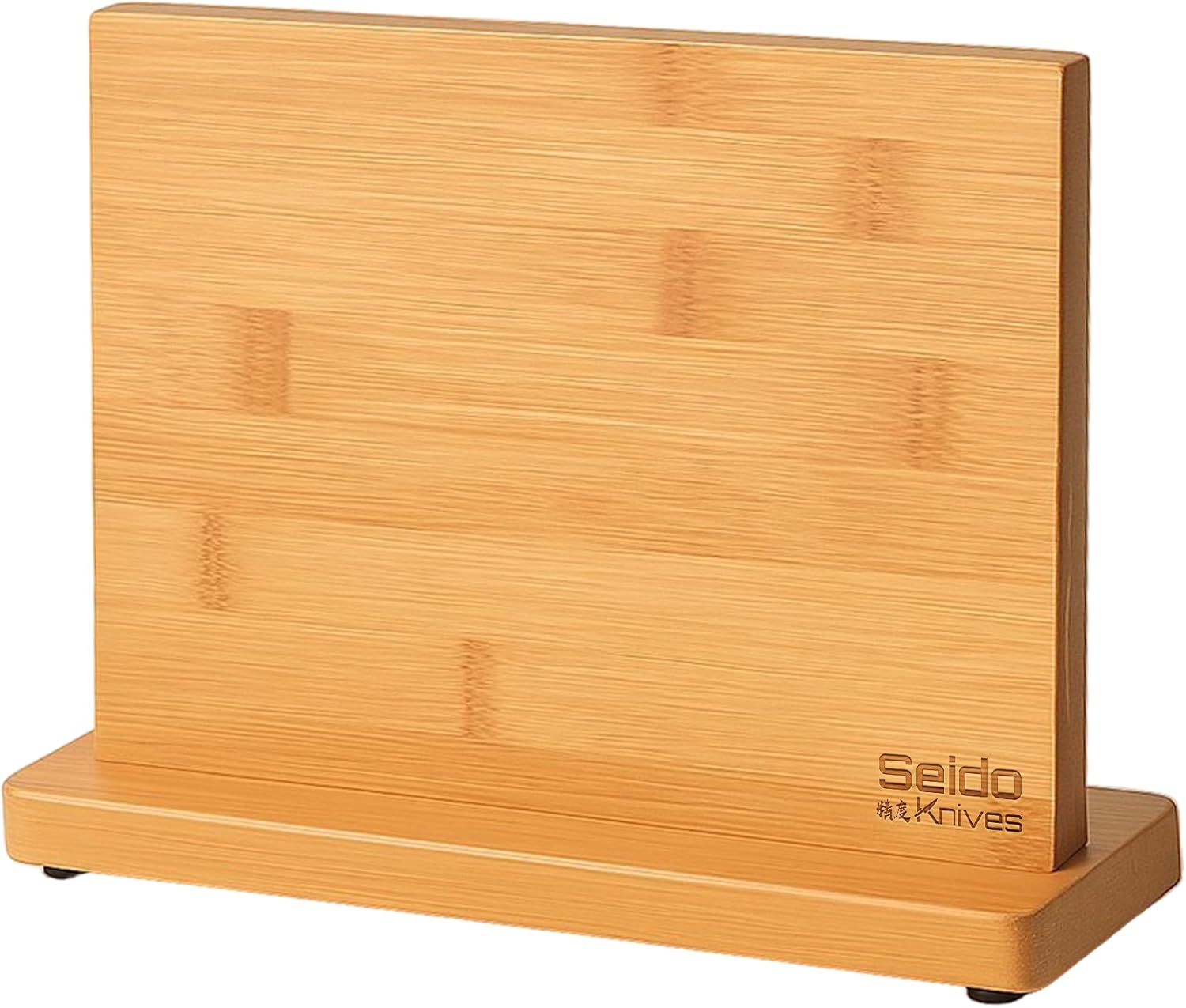 Seido Knives Magnetic Bamboo Multi-Function Knife Holder - Space-Saving, Stylish, and Secure Knife Storage Solution for Your Kitchen