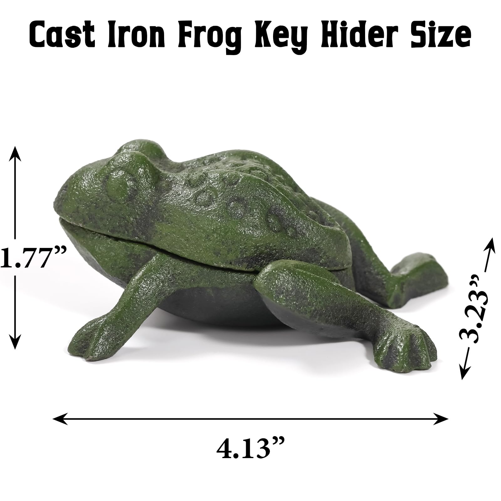 Snapklik.com : Cast Iron Frog Key Hider, Decorative Outdoor Hidden Keys ...