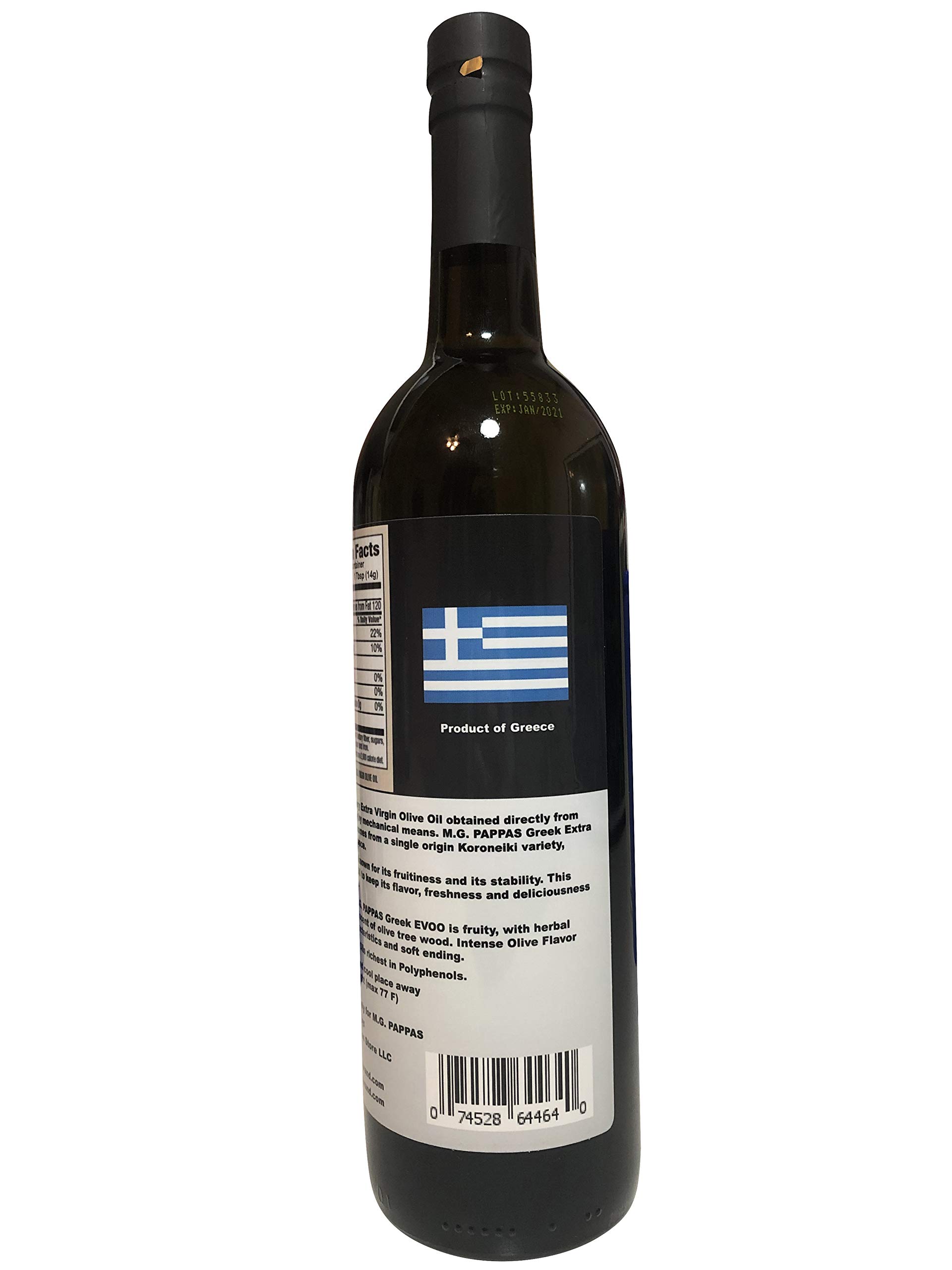 Buy M.G. PAPPAS Koroneiki Extra Virgin Olive Oil, Unfiltered First