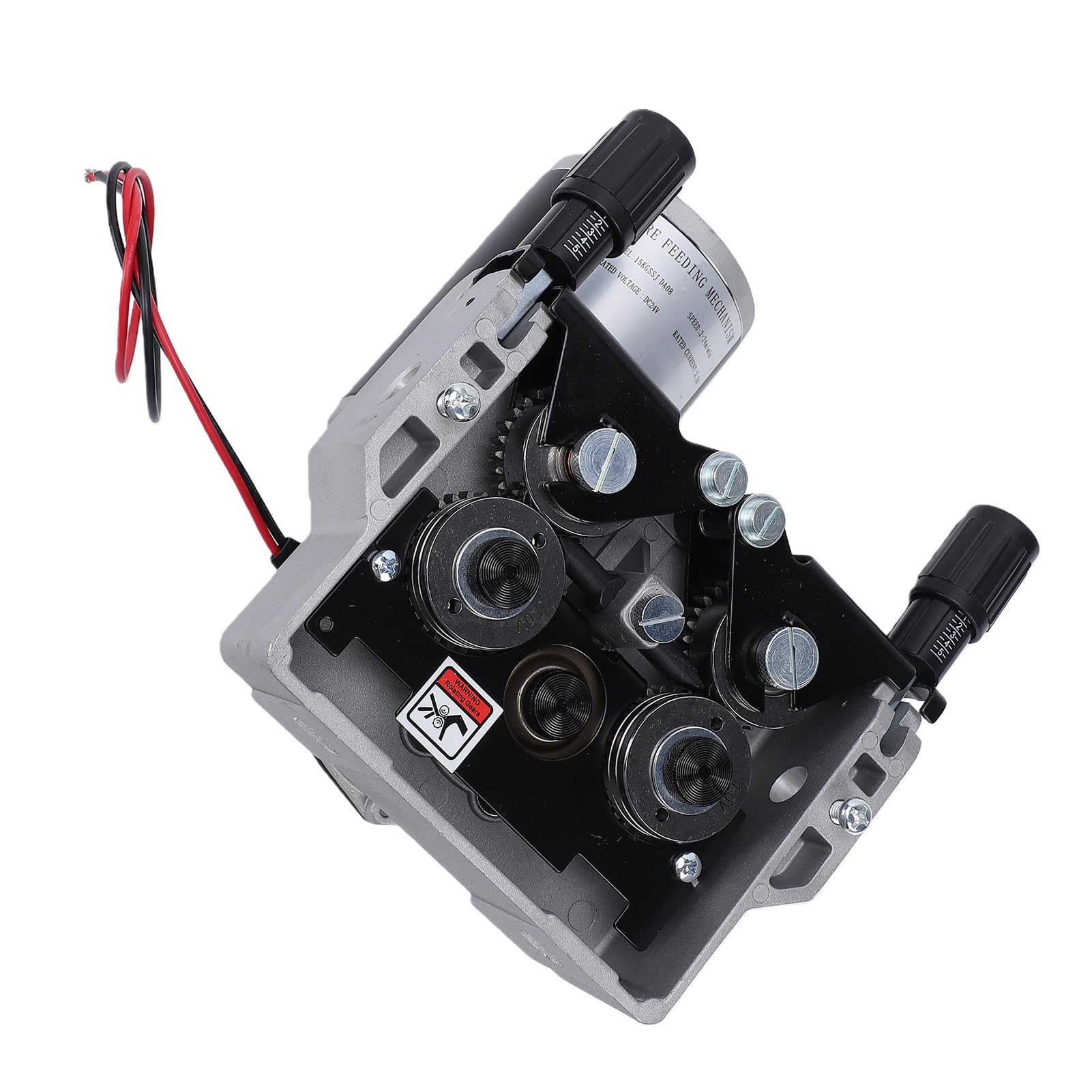 Keenso Motor de Alimentación de Alambre para Soldador Mig, Máquina Alimentadora de Alambre de Soldadura de Velocidad Ajustable de Alto Rendimiento para Soldadura de Precisión, Acero de Aleación de
